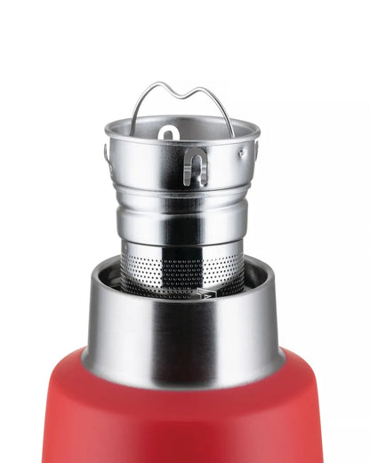 Alessi — Food à porter SA05 G | Bottiglia termica con infusore, grigio — vista laterale