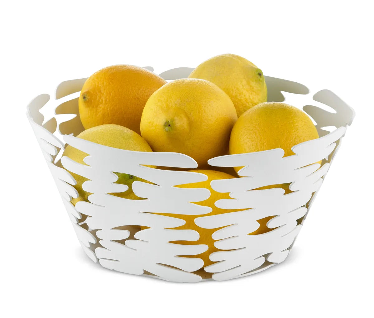Alessi — Barket BM10/18 | Cestino rotondo in acciaio verniciato bianco