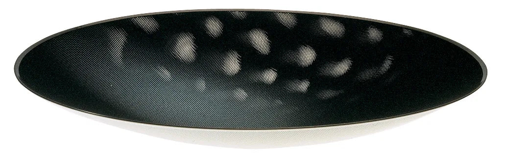 Alessi — Cohncave SC01/33 | Centrotavola traforato rosso e viola — dettaglio