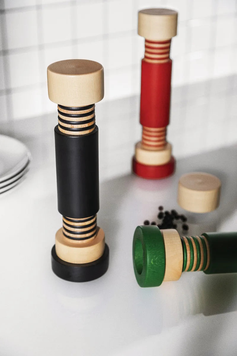 Alessi — MP0215 1 | Macinasale e pepe in acero di Sottsass