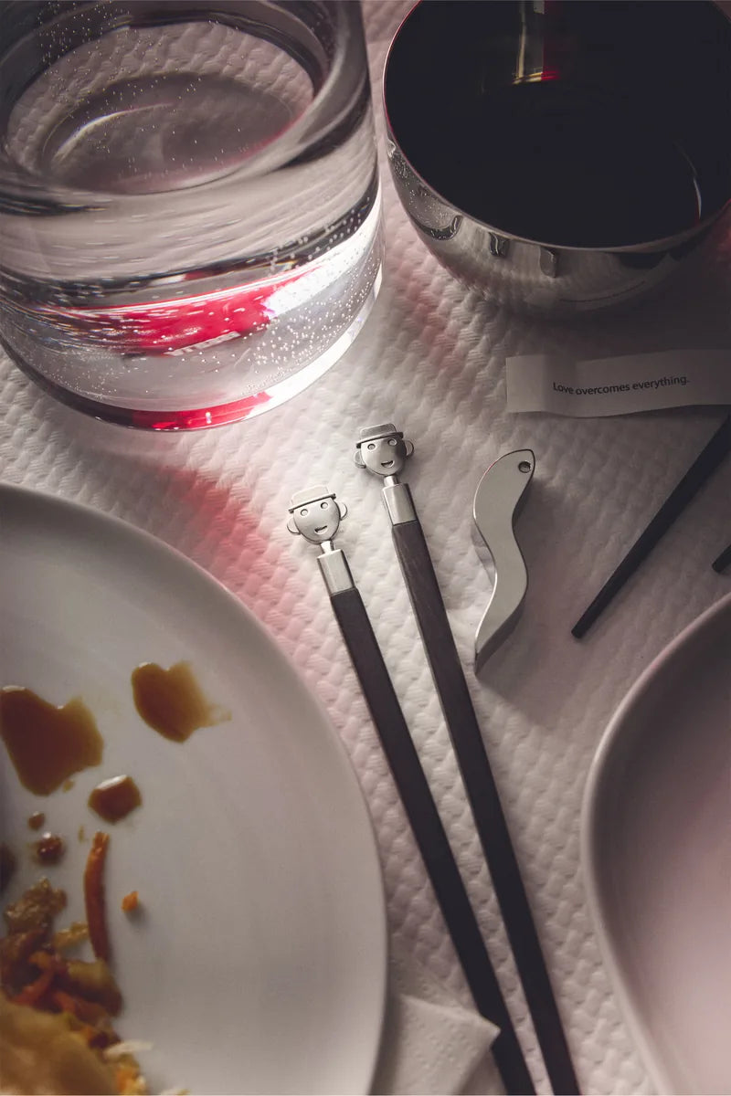 Alessi — AM44SET2 | Alessandro Stick, bacchette in ebano Mendini