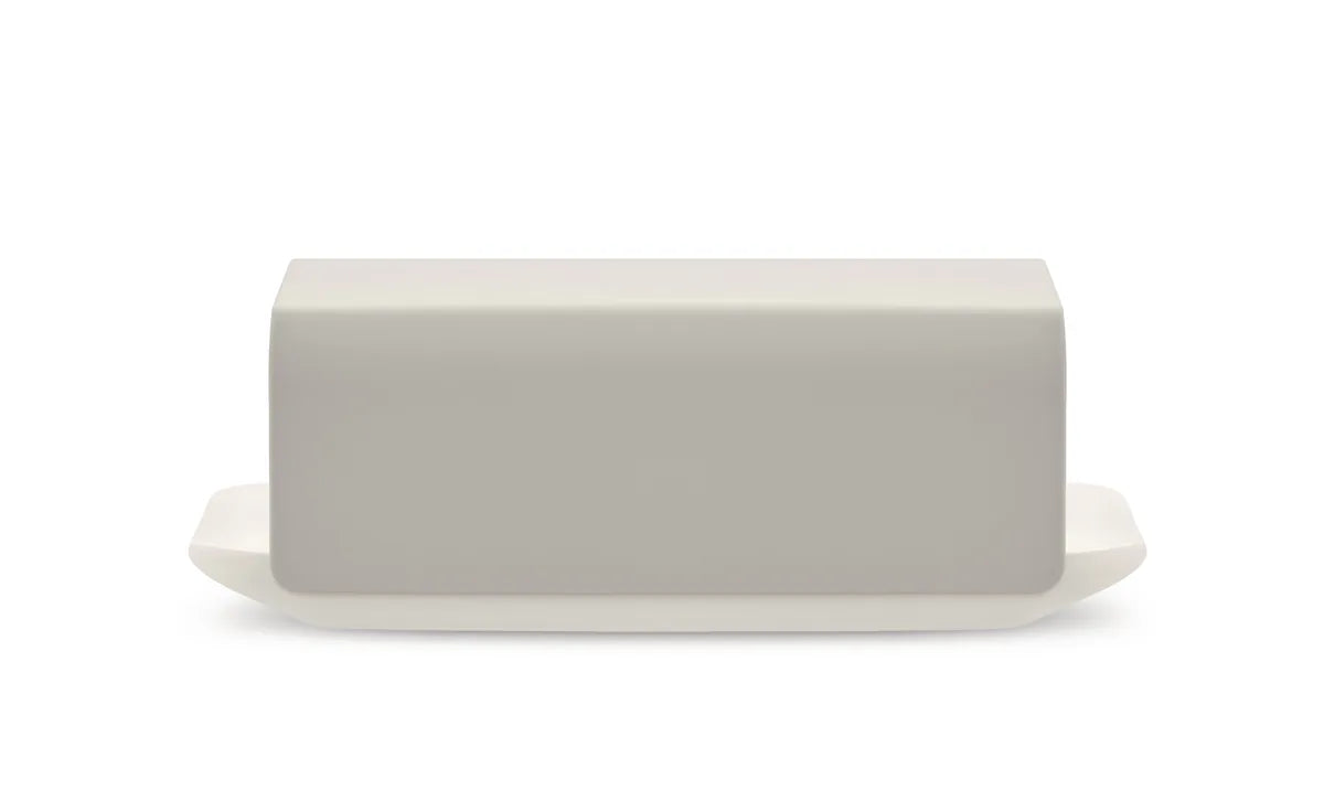 Alessi — Mattina BG04 R | Burriera in porcellana e acciaio rosso