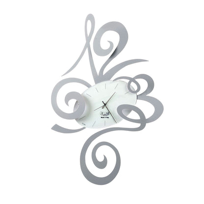 Arti & Mestieri orologio da parete Robin Piccolo colore alluminio in ferro lavorato artigianalmente