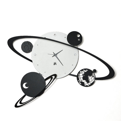 Arti & Mestieri orologio da parete Sistema Solare nero e bianco in ferro lavorato artigianalmente