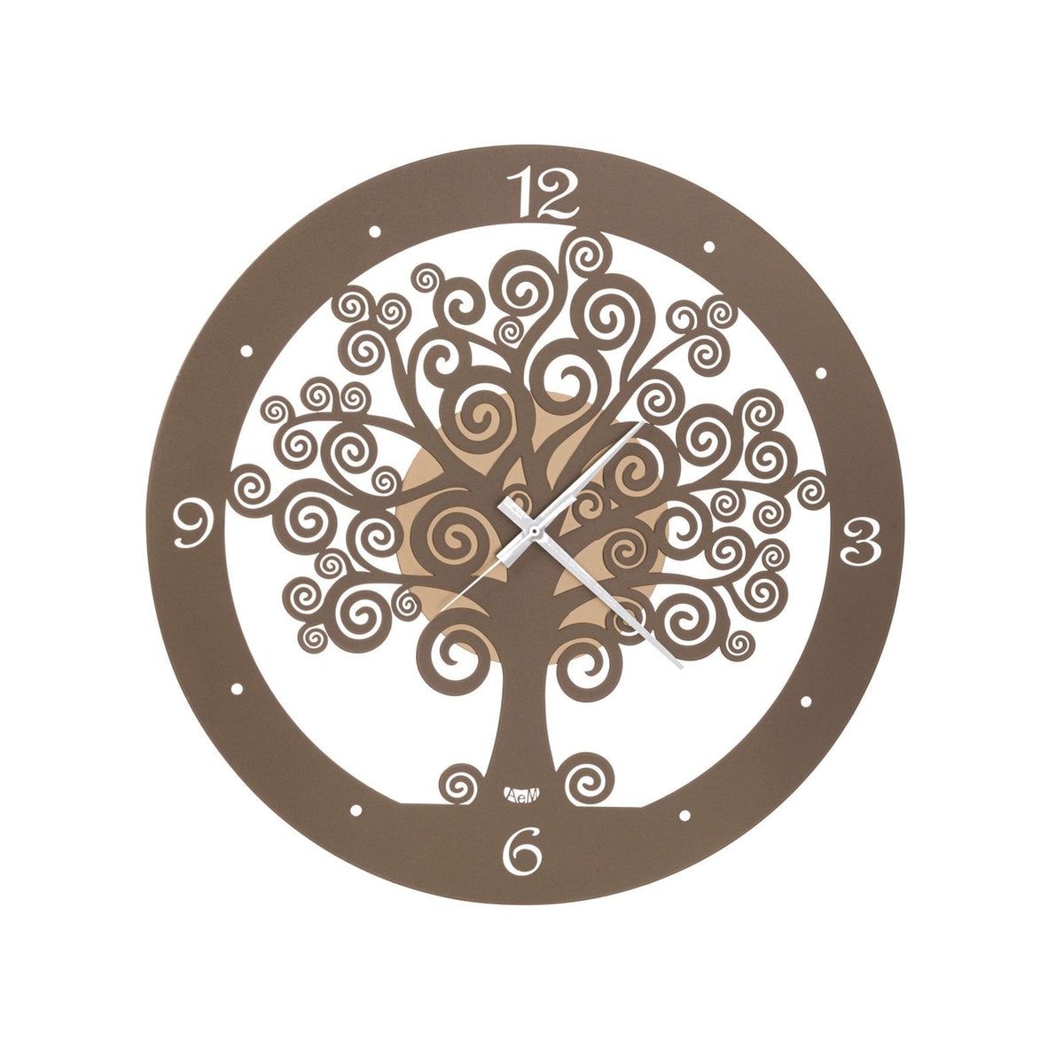 Arti & Mestieri orologio da parete Albero della Vita piccolo oro laccato e bronzo in ferro battuto