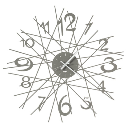 Arti & Mestieri orologio da parete Zig Zag colore fango in ferro lavorato artigianalmente