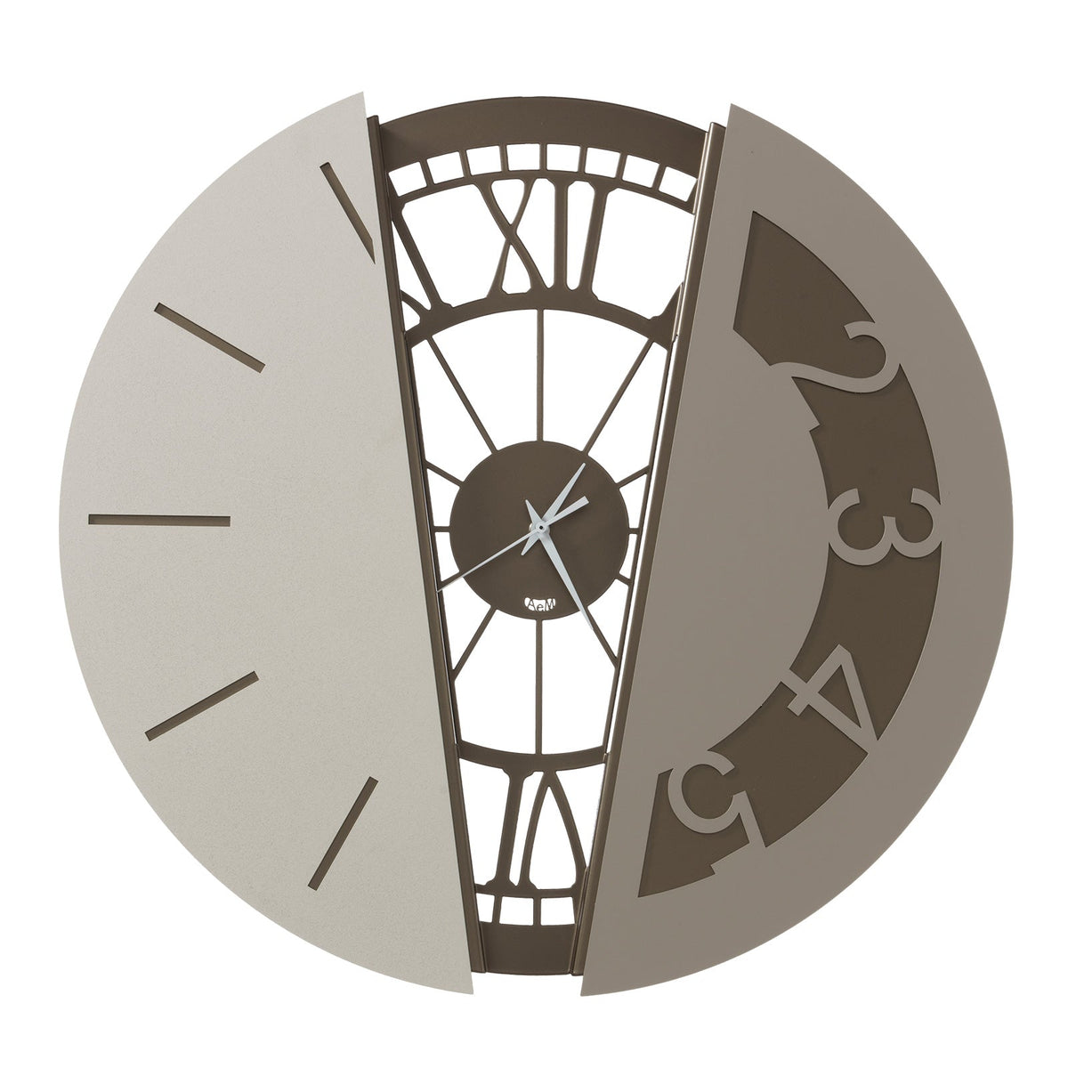 Arti & Mestieri - Horloge murale design composée Metamorphosi