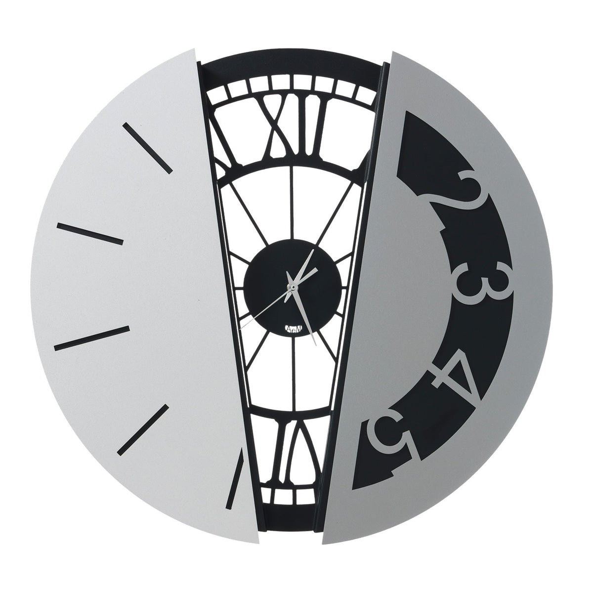 Arti & Mestieri - Horloge murale design composée Metamorphosi