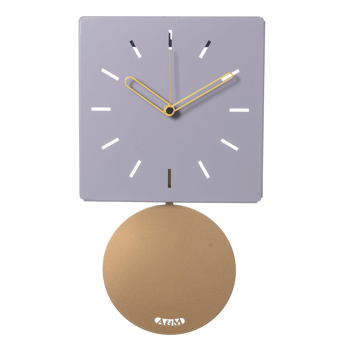 Arti & Mestieri orologio da parete Grace Pendolo colore glicine in ferro lavorato artigianalmente