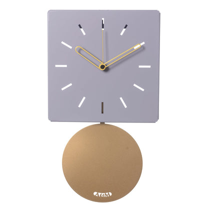 Arti & Mestieri orologio da parete Grace Pendolo colore glicine in ferro lavorato artigianalmente