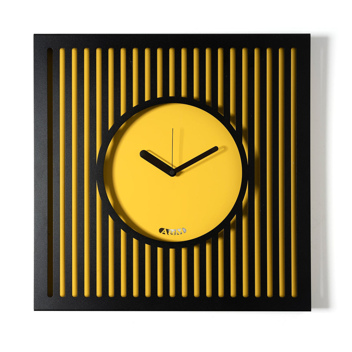 Arti & Mestieri orologio da parete Tiffany Grande nero ocra in ferro lavorato artigianalmente