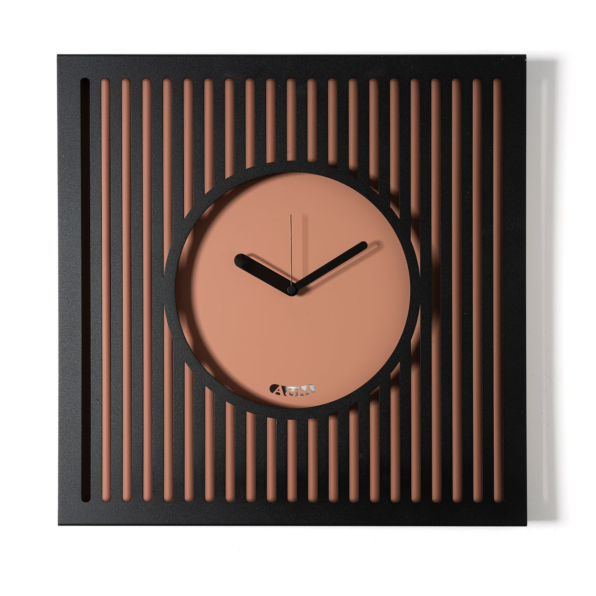 Arti & Mestieri orologio da parete Tiffany Grande nero e mocha mousse in ferro lavorato artigianalmente