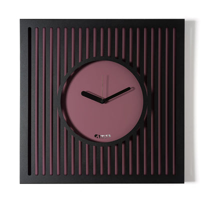 Arti & Mestieri orologio da parete Tiffany Grande nero viola ametista in ferro lavorato artigianalmente
