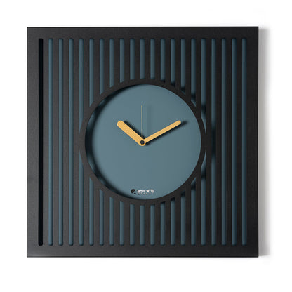 Arti & Mestieri orologio da parete Tiffany Grande nero petrolio in ferro lavorato artigianalmente
