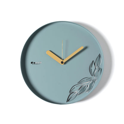 Arti & Mestieri orologio da parete Alba verde marino ferro traforato con motivo a rami e foglie