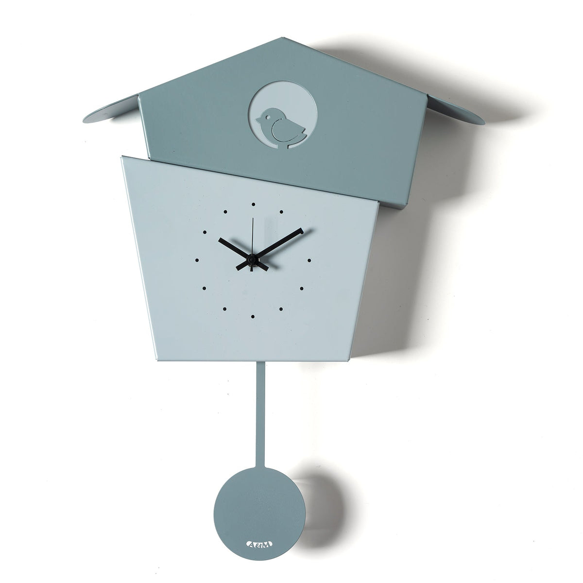 Arti & Mestieri orologio da parete Picchiarello verde marino cenere ferro lavorato artigianalmente