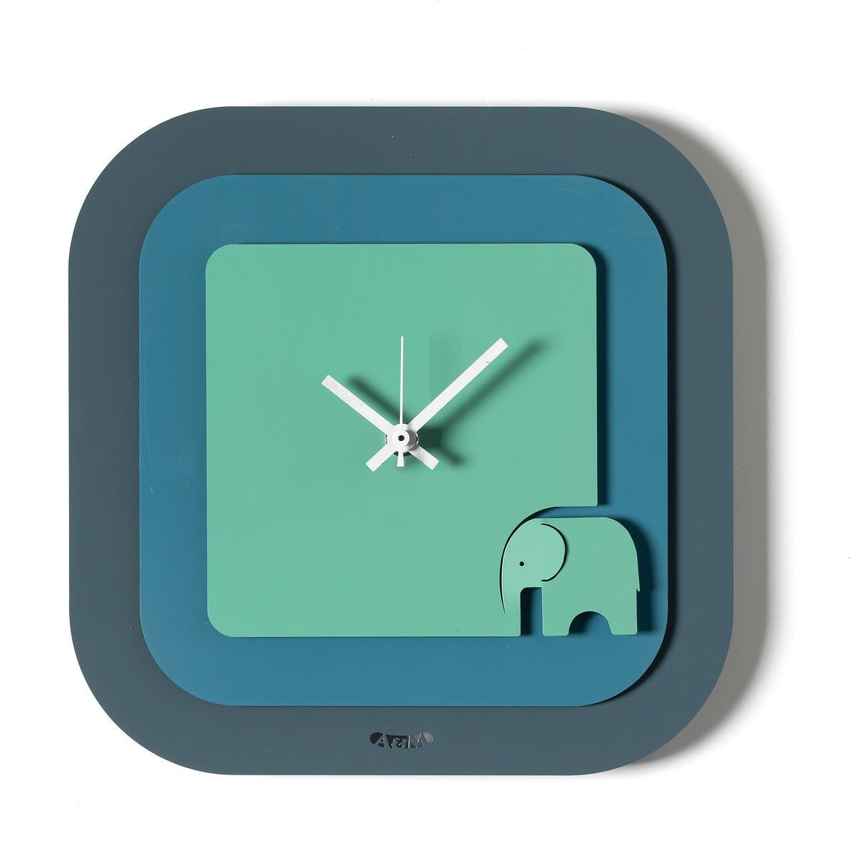 Arti & Mestieri orologio da parete Tino colori petrolio blu oltremare verde acqua in ferro lavorato