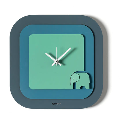 Arti & Mestieri orologio da parete Tino colori petrolio blu oltremare verde acqua in ferro lavorato