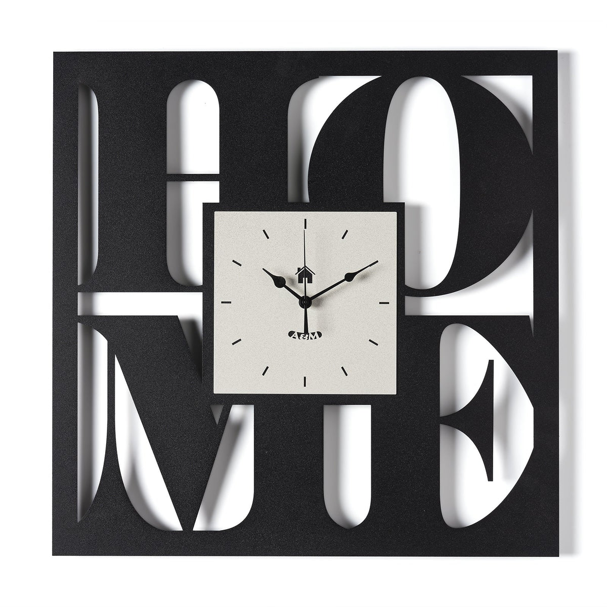 Arti & Mestieri Orologio da parete di design Home Nero/avorio