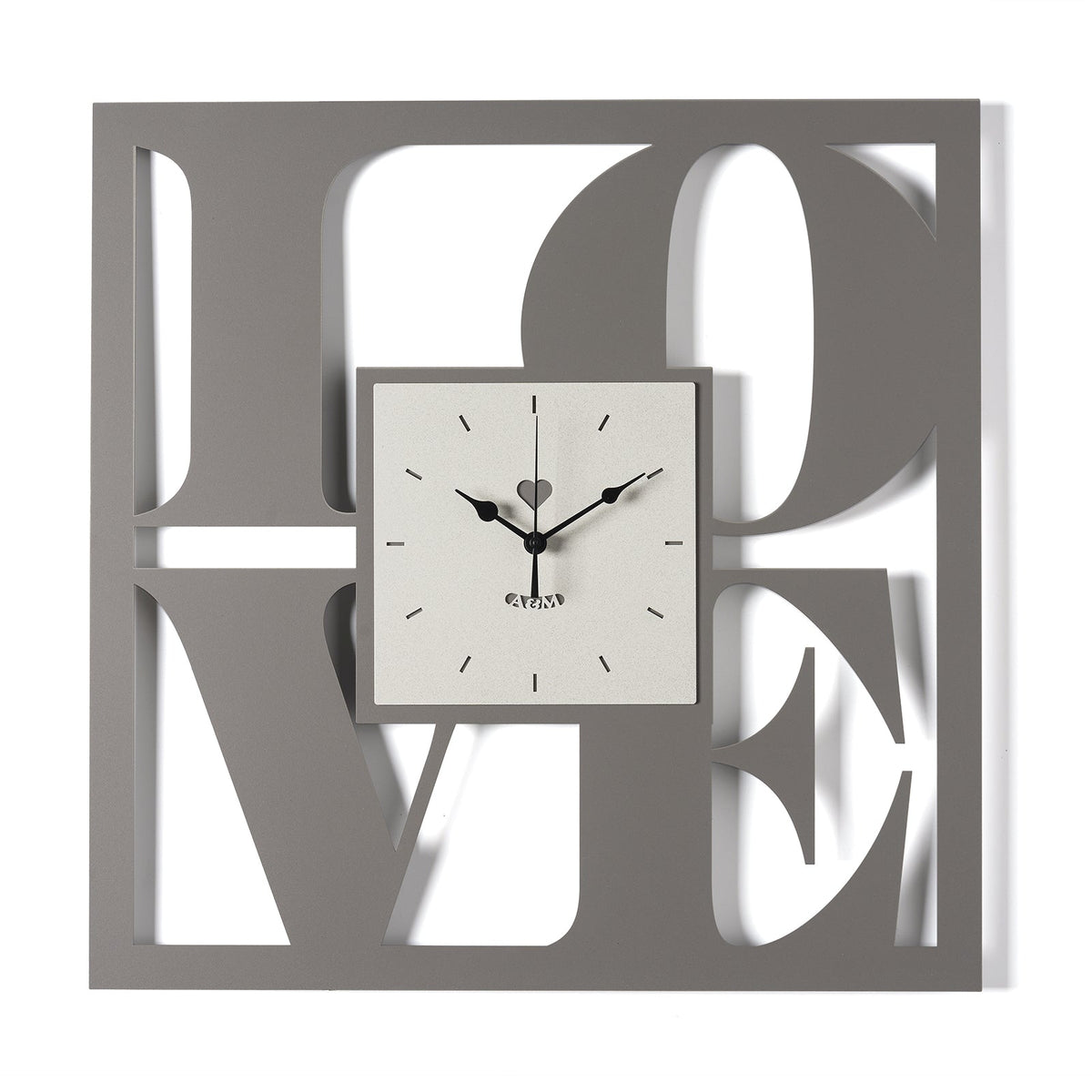 Arti & Mestieri orologio da parete Love fango avorio ferro traforato 50x50 cm