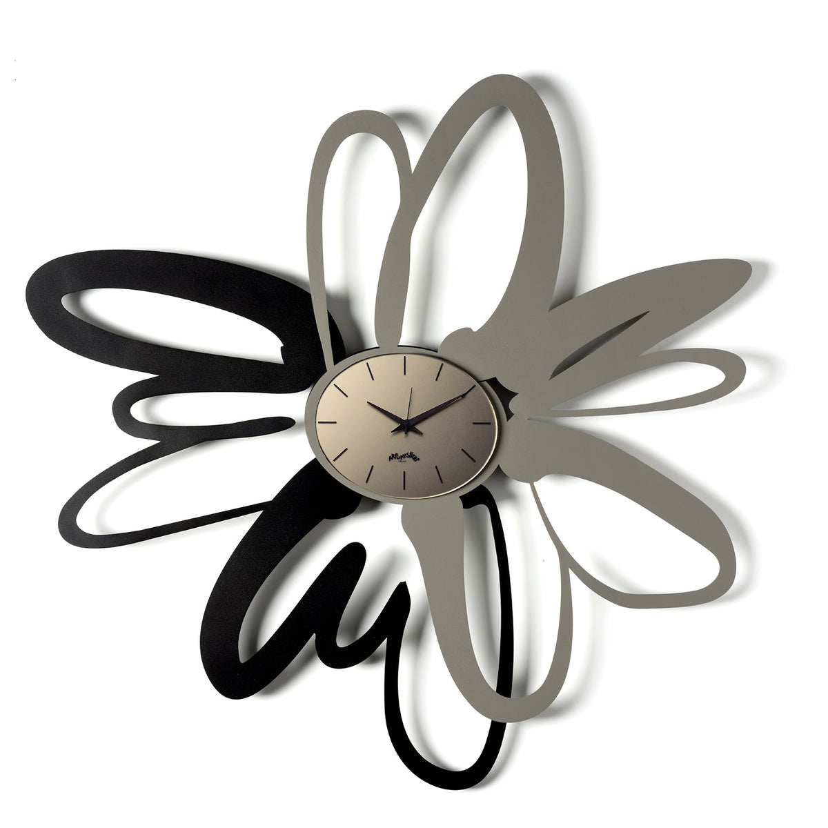 Arti & Mestieri orologio da parete Shodo fango nero bronzo velour luxe in ferro lavorato artigianalmente