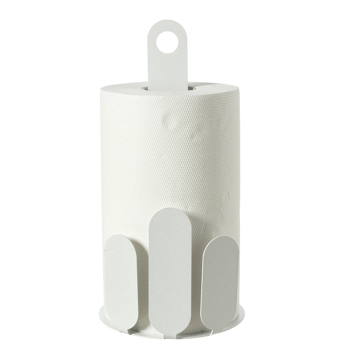 Arti & Mestieri porta rotoli da cucina Park bianco marmo in ferro lavorato artigianalmente