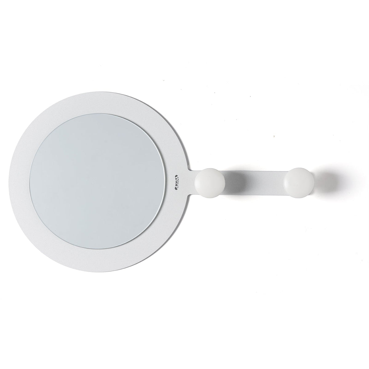 Arti & Mestieri specchio con ganci Riflesso & Appeso bianco marmo ferro lavorato artigianalmente