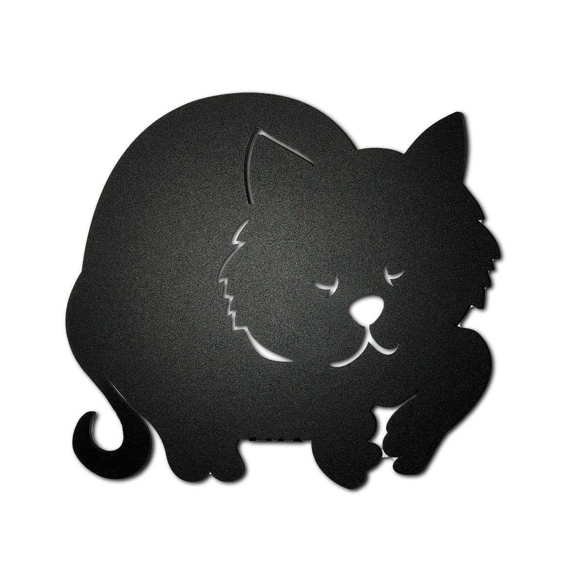 Arti & Mestieri porta umidificatore Gatto nero ferro e porcellana bianca per termosifone