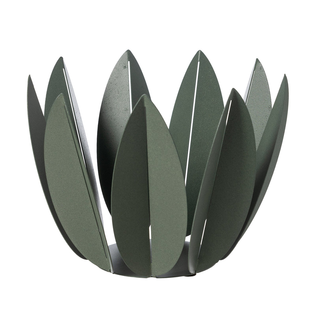 Arti & Mestieri Agrumiera Ficus verde salvia ferro lavorato artigianalmente - fruttiera design italiano