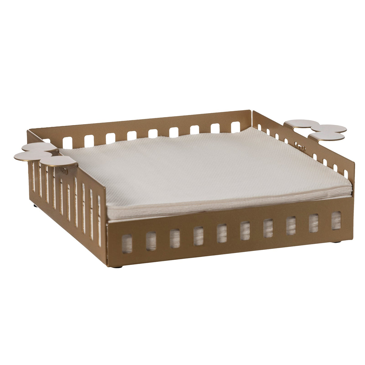Arti & Mestieri Portatovaglioli Old Grande oro laccato in ferro lavorato artigianalmente
