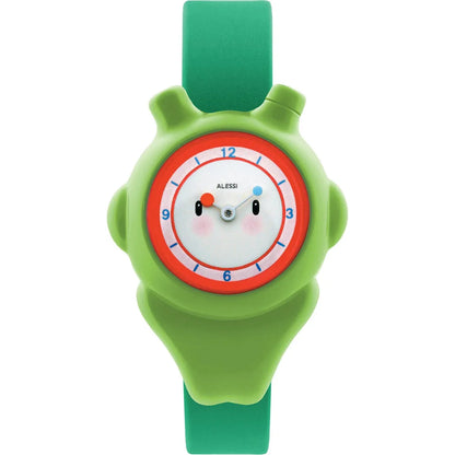 Alessi — Space-bimba AL23004 | Armbåndsur i grøn polyurethan
