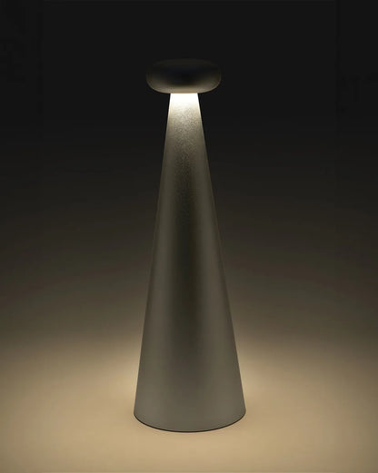 Alessi — Bedin AST02 BR | Lampada da tavolo in alluminio anodizzato — vista laterale