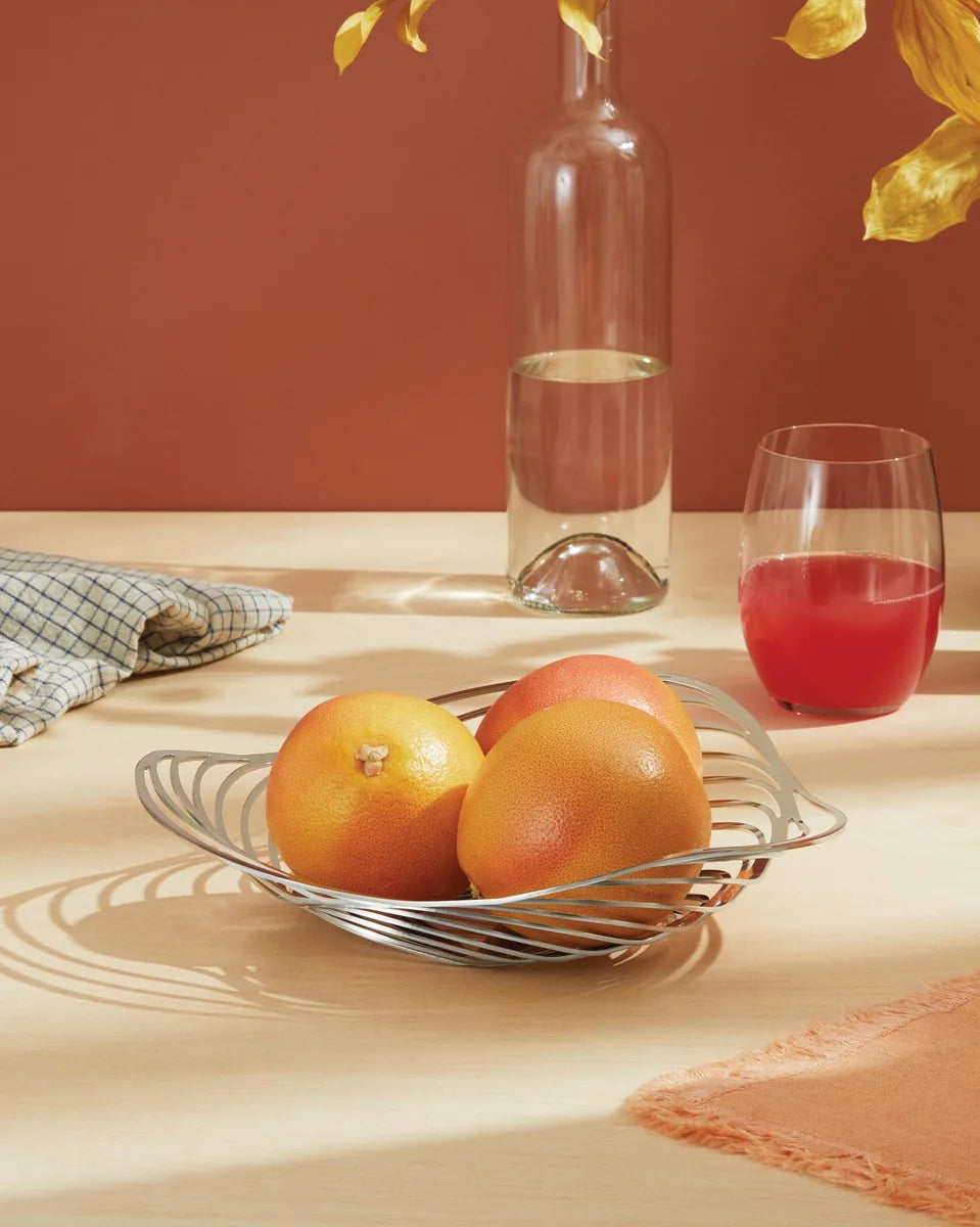 Alessi — Trinity ACO02 B | Cestino in acciaio nero laccato