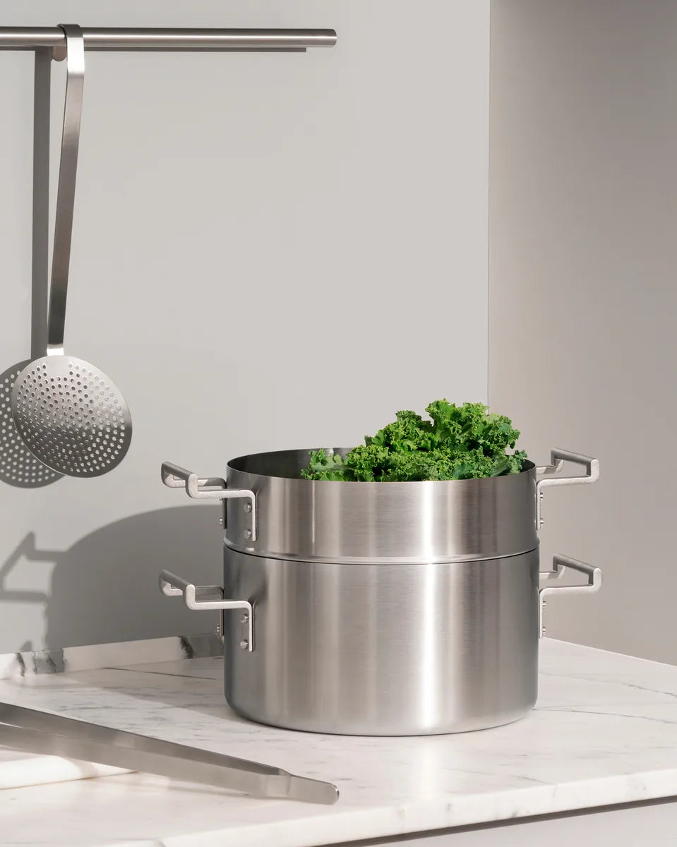 Alessi — Convivio DC110/28 | Padella in trilamina 28 cm Chipperfield