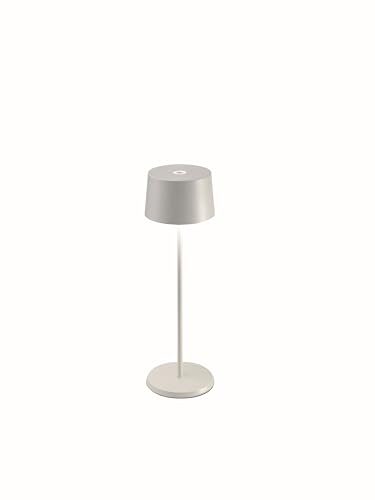Zafferano Olivia Pro lampada LED alluminio bianco design moderno