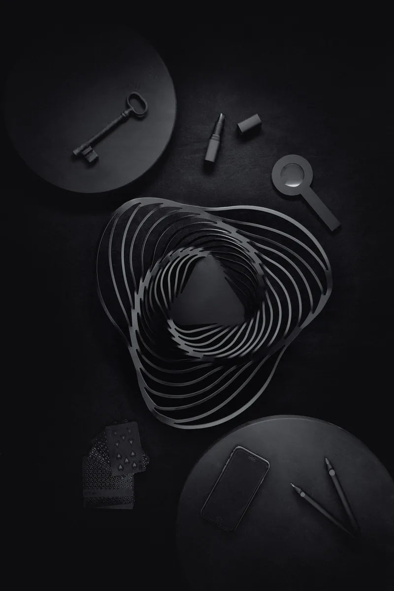 Alessi — Trinity ACO02 | Cestino da tavola in acciaio inox
