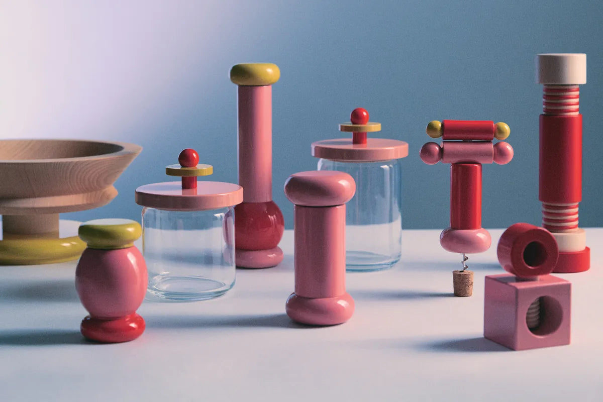 Alessi — ES18 2 | Macinaspezie in faggio di Ettore Sottsass