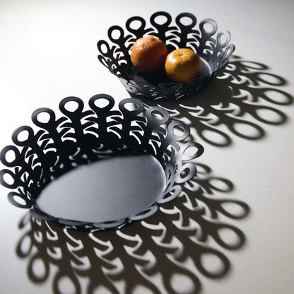 Alessi — Vimini BM21/25 | Cestino traforato in acciaio inox