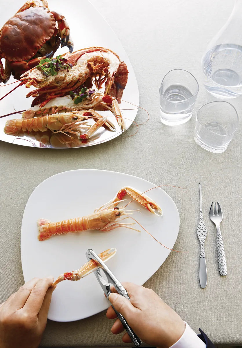 Alessi — Colombina Fish FM23/42 | Schiaccia-crostacei in acciaio 18/10 — vista laterale