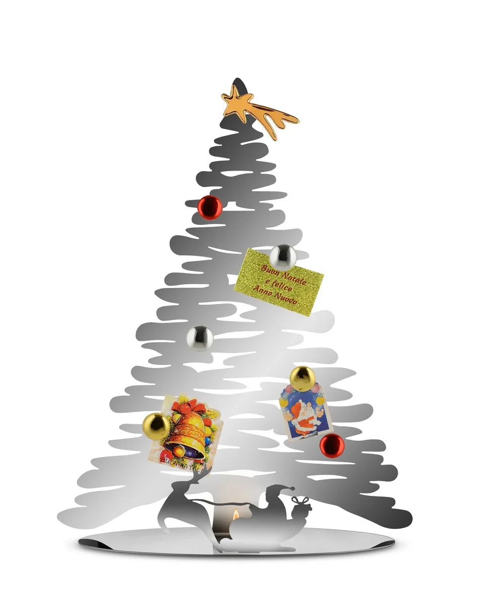 Alessi — Bark for Christmas BM06 GR | Albero di Natale in acciaio verd — vista laterale