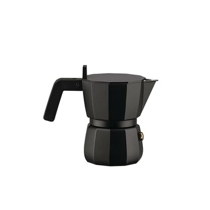 Alessi Caffettiera Espresso DC06/1 B alluminio pressofuso nero - design David Chipperfield