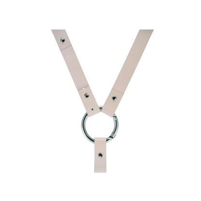 Alessi — Buckle AL9000C W | Orologio da polso collare in pelle bianca