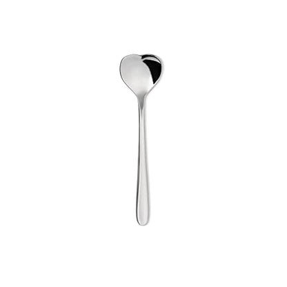 Alessi Big Love set coppa gelato e cucchiaino acciaio inossidabile rosa design Miriam Mirri