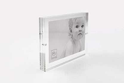 Mascagni portafoto 15x20 plexiglass trasparente cornice classica design italiano