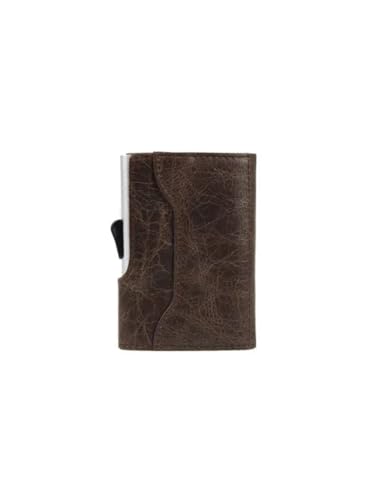C-Secure Wallet Dark Brown in pelle con protezione RFID