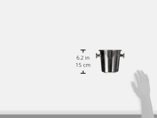 Alessi secchiello per ghiaccio con manici acciaio inox argento design Sottsass