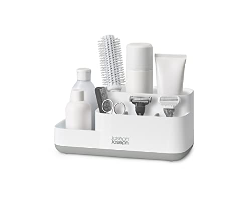 Joseph Joseph Organizer da bagno grigio bianco salvaspazio con base antiscivolo