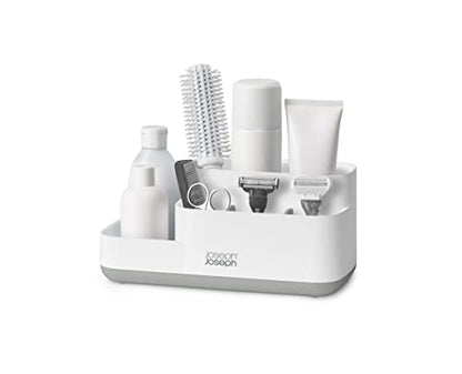 Joseph Joseph Organizer da bagno grigio bianco salvaspazio con base antiscivolo