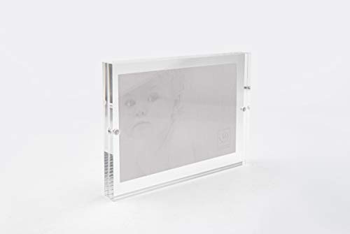 Mascagni portafoto 15x20 plexiglass trasparente cornice classica design italiano