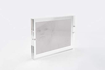 Mascagni portafoto 15x20 plexiglass trasparente cornice classica design italiano